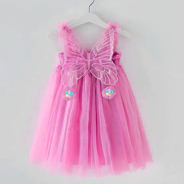 Butterflys Wings Flower Girl Dress | Baby Girl Fairy Dress | Wedding Dress