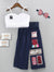 Shoulder Top And Wide Palazzos Set With Hairband